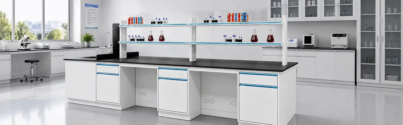 chemistry lab working table