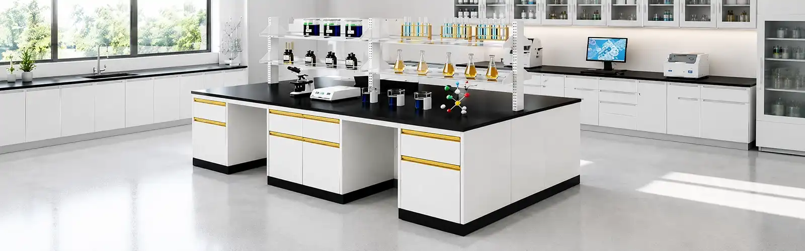 Lab Tables With Storage 