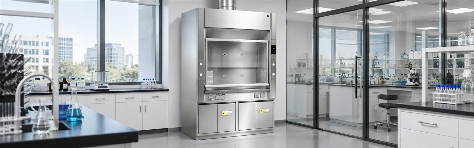 stainless steel fume hood
