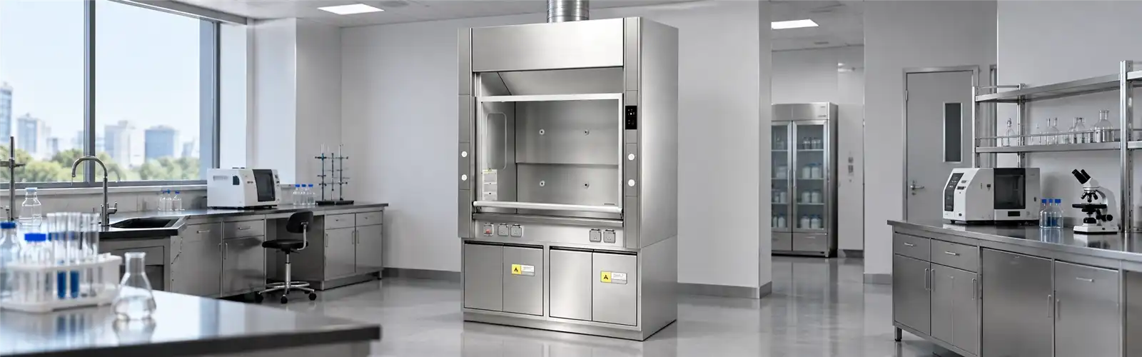 stainless steel fume hood