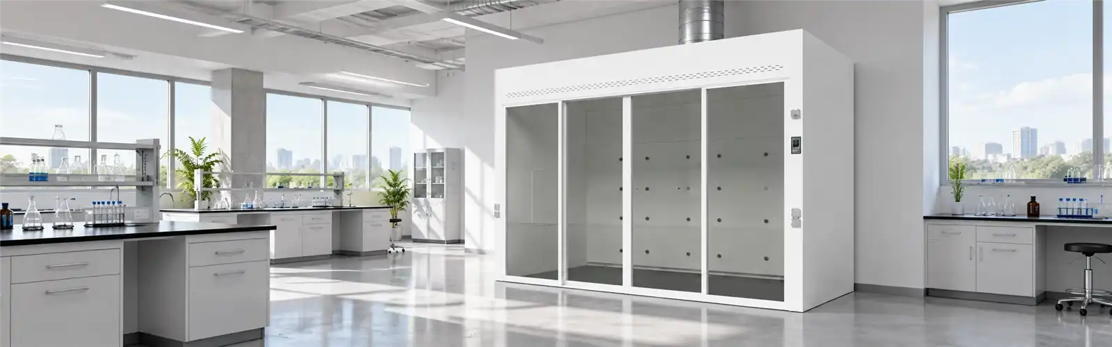 walk-in fume hood